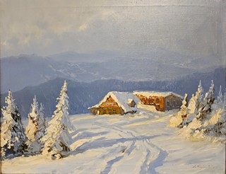 Antonín Augusta (1891 - 1940) - Horská samota v zimě