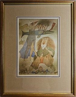Adolf Born (1930 - 2016) - Sen noci svatojánské – V roli lva (ilustrace)