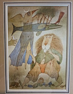 Adolf Born (1930 - 2016) - Sen noci svatojánské – V roli lva (ilustrace)