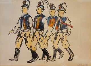 Vojtěch Sedláček (1892 - 1973) - Tanečníci v krojích