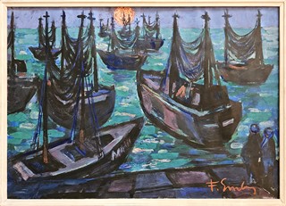 František Emler (1912 - 1992) - Rybářské bárky