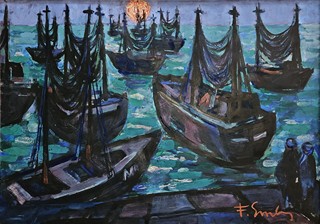 František Emler (1912 - 1992) - Rybářské bárky