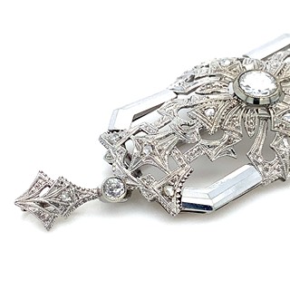 Přívěs / Brož s diamanty | Art deco | Československo 1935