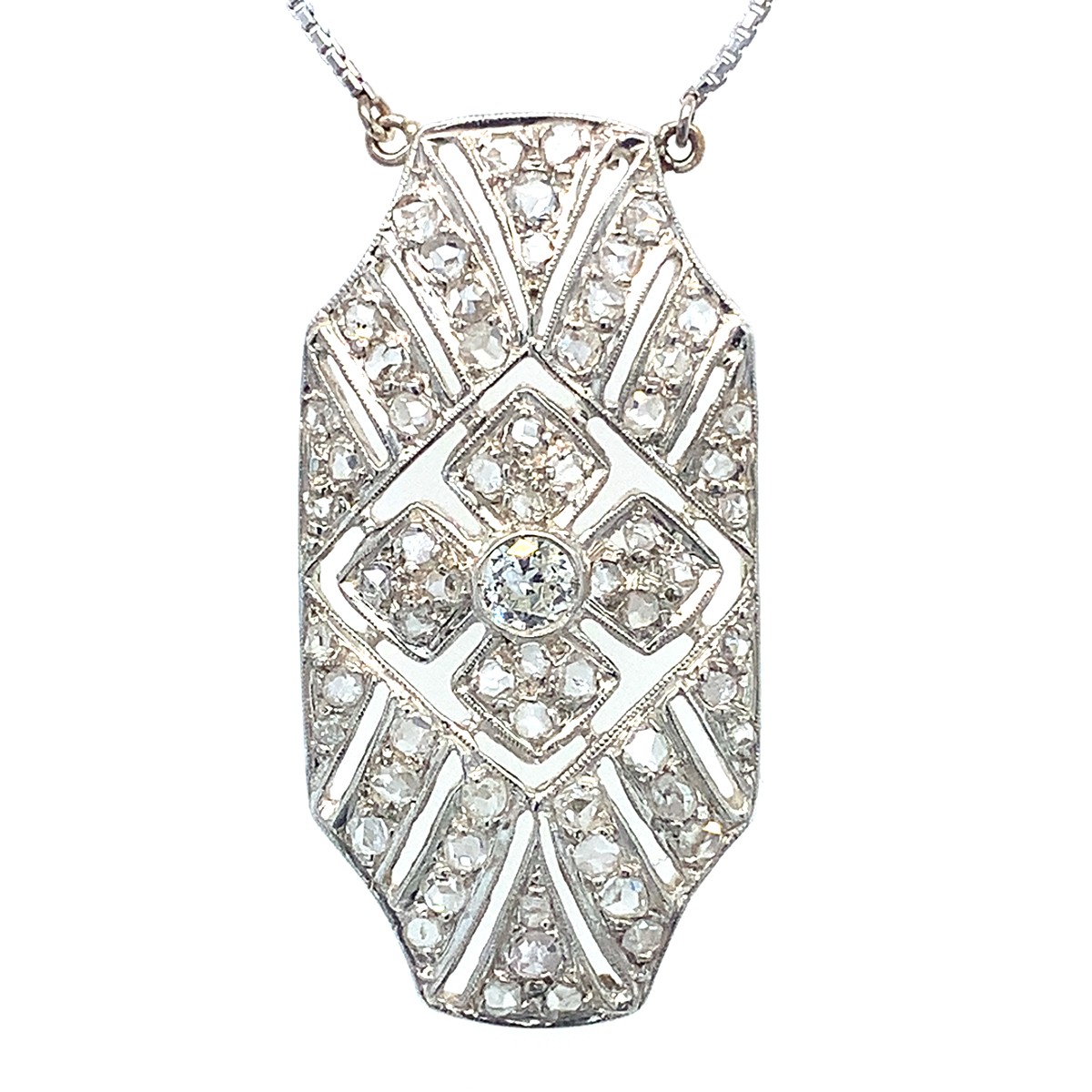 Kolier s diamanty | Art deco | Československo 1935