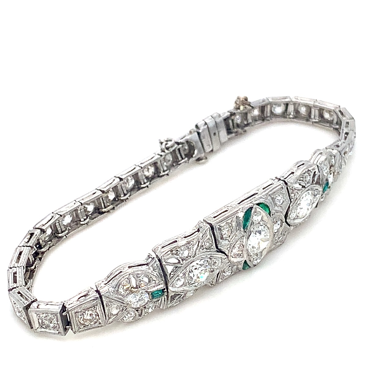 Náramek s diamanty | Art deco | Československo 1930 | platina
