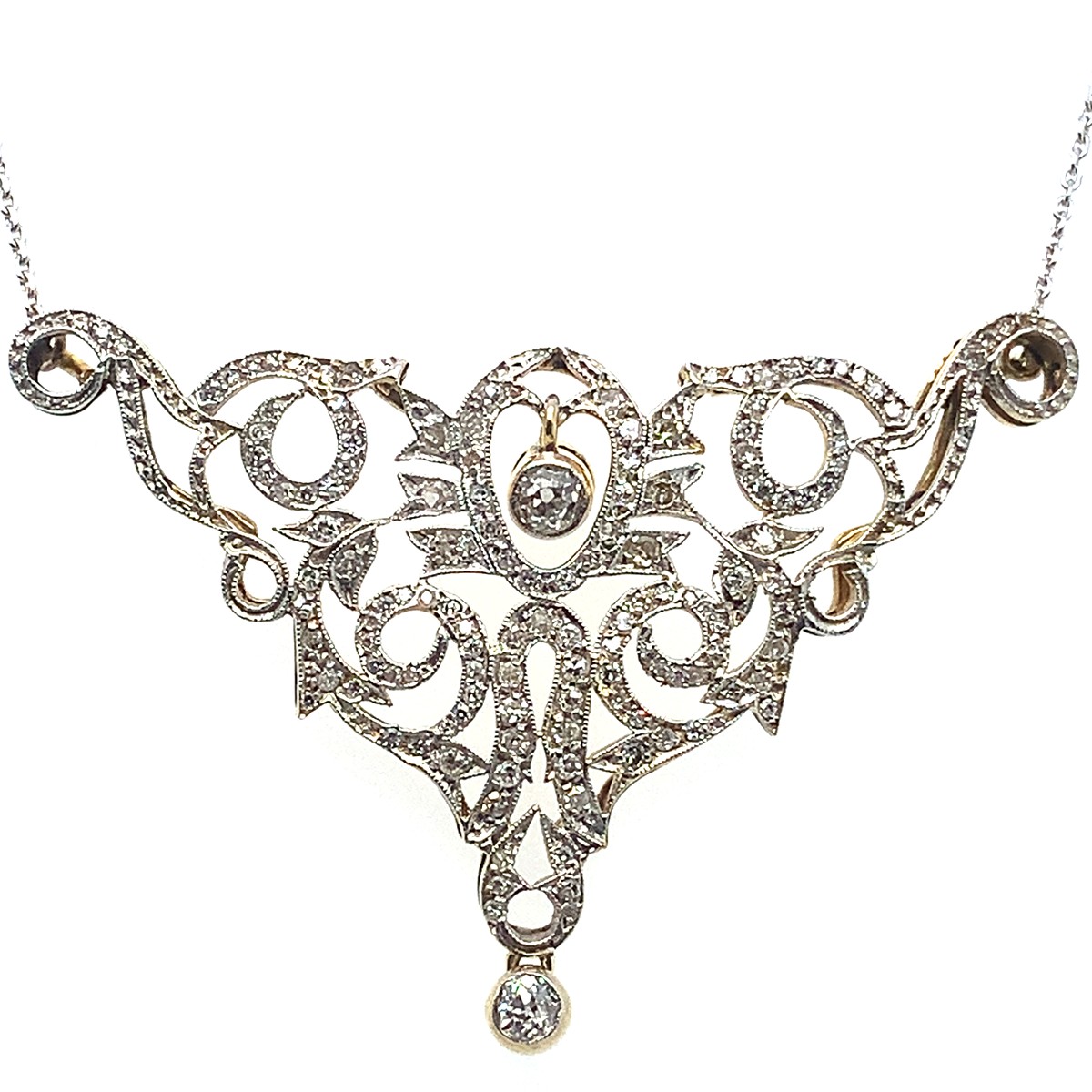 Kolier s diamanty | Art deco | Československo 1925