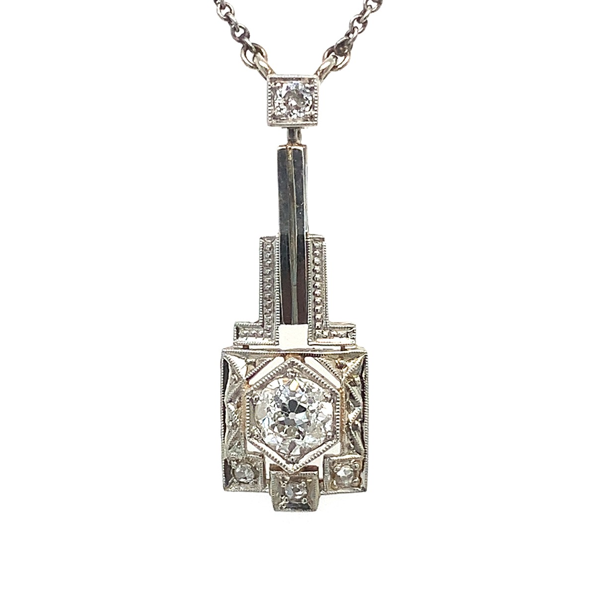 Kolier s diamanty | Art deco | Československo 1935