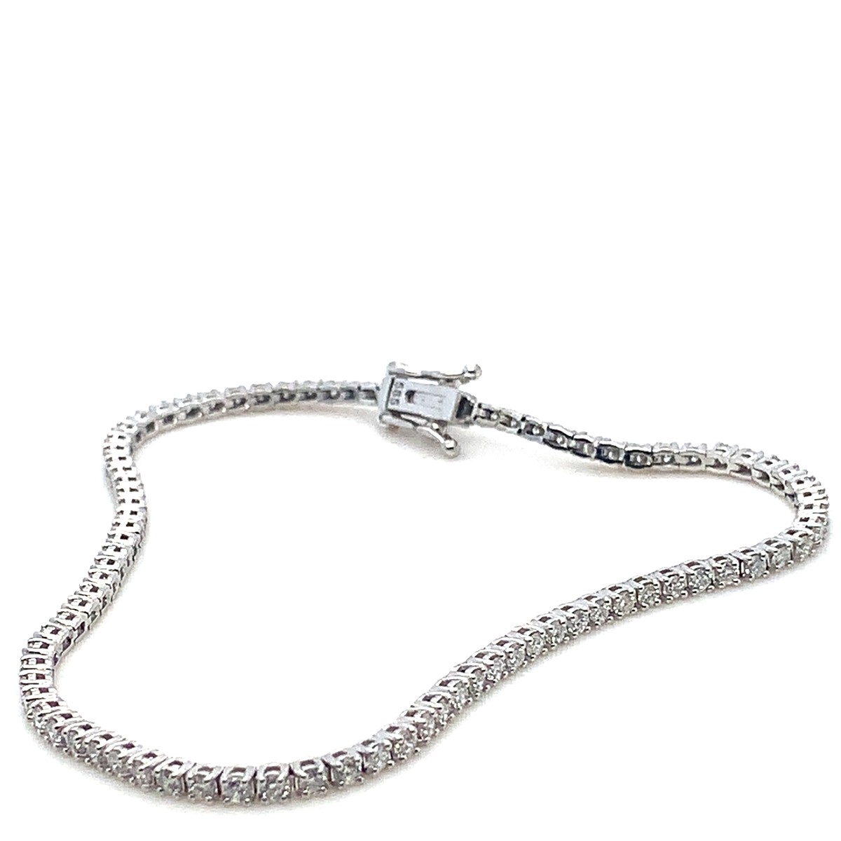 Zlatý "tenisový" náramek s diamanty | Evropa 1970 | 2,15ct.