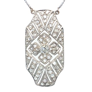 Kolier s diamanty | Art deco | Československo 1935
