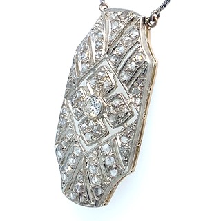 Kolier s diamanty | Art deco | Československo 1935