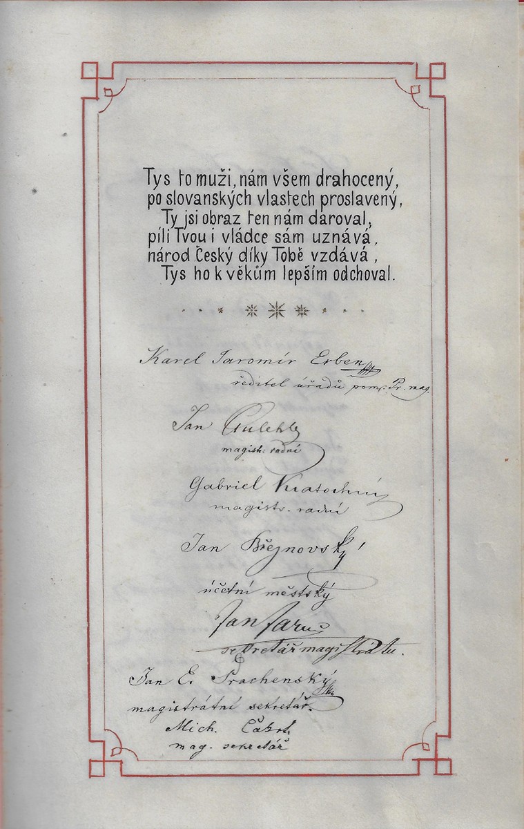 Karel Jaromír Erben (1811 - 1870) - podpis - Karel Jaromír Erben