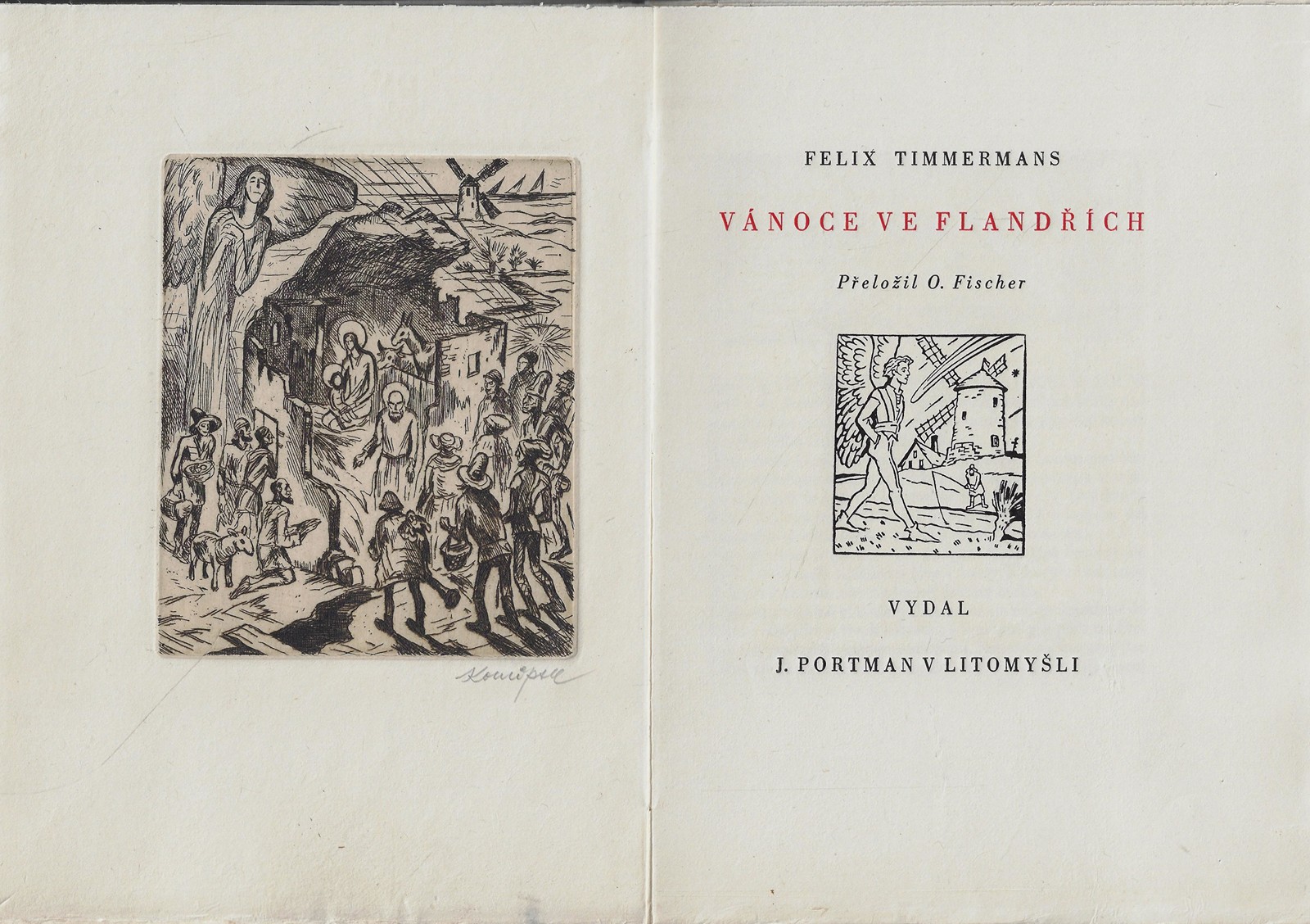 Jan Konůpek (1883 - 1950) - Vánoce ve Flandřích / Felix Timmermans ; vyzdobil Jan Konůpek