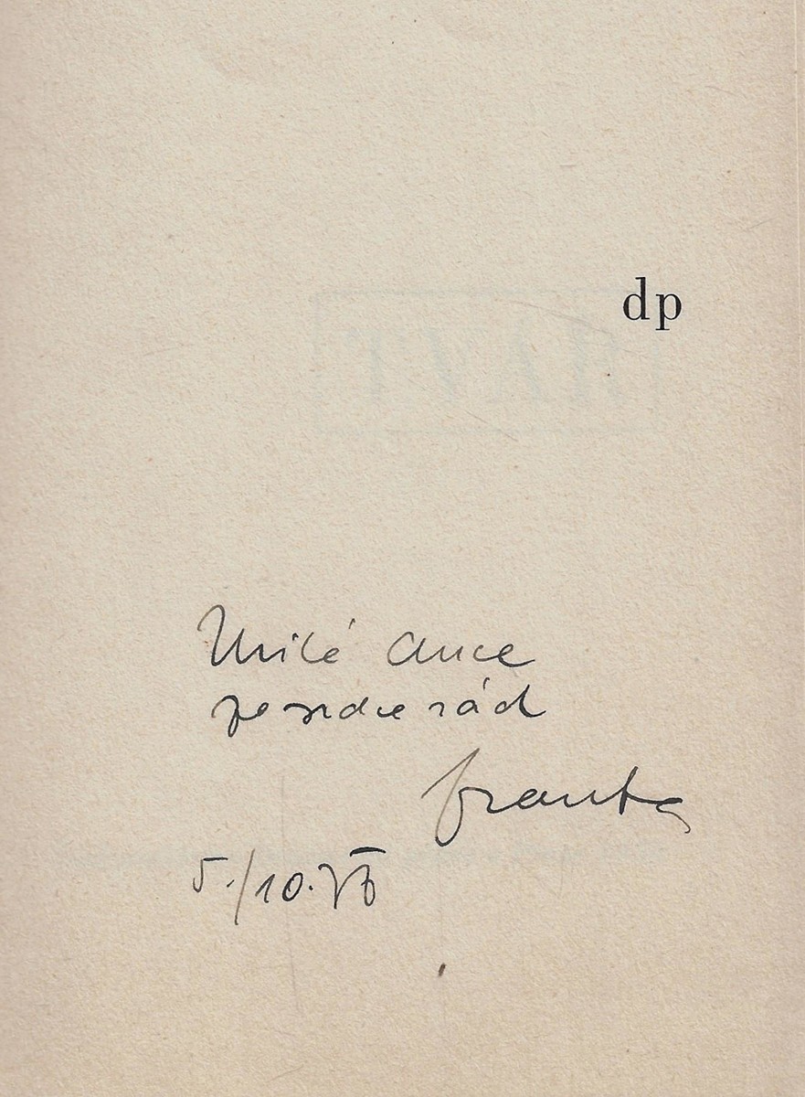 František Halas (1901 - 1949) - podpis - Tvář - František Halas