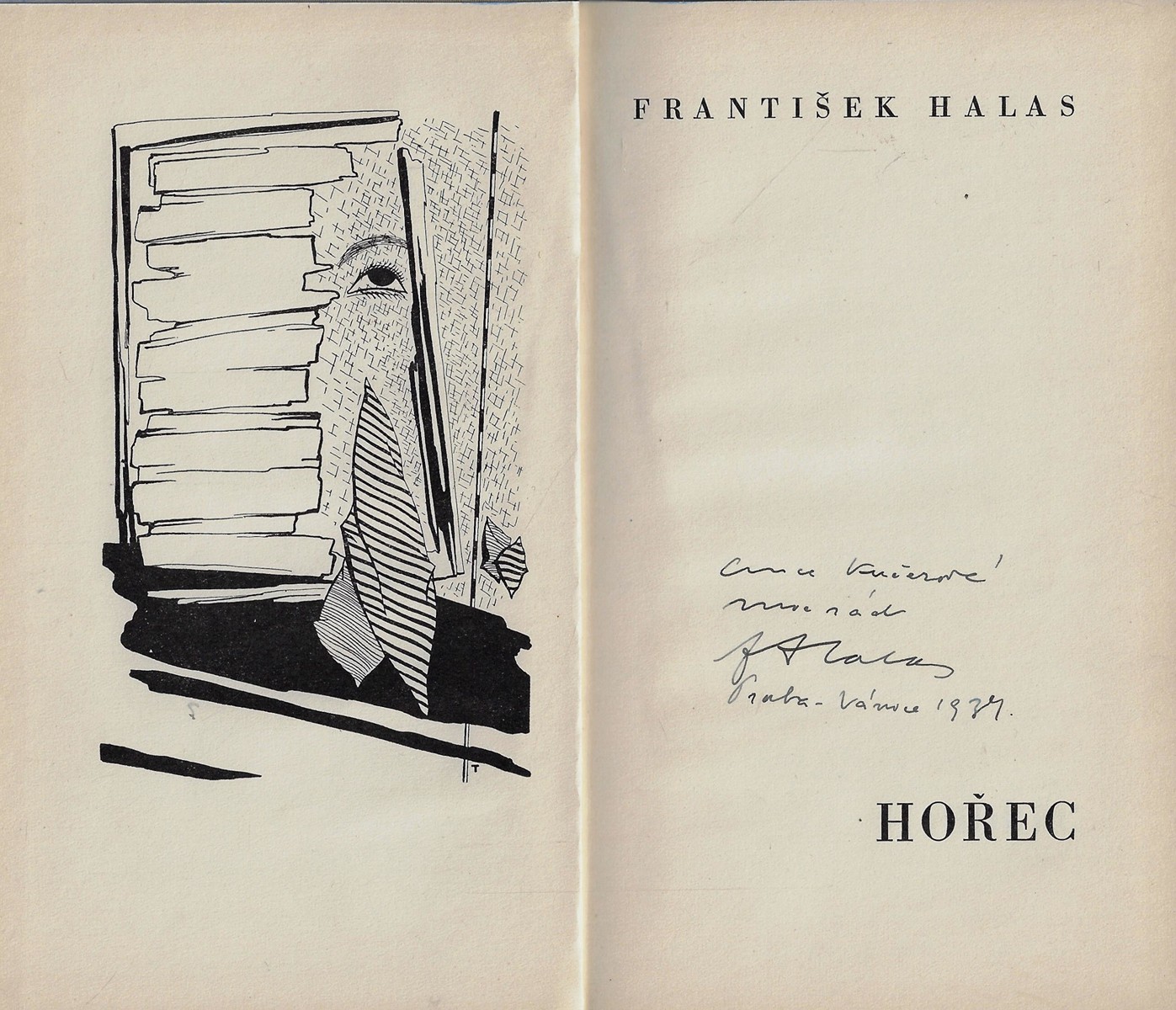 František Halas (1901 - 1949) - podpis - Hořec / František Halas