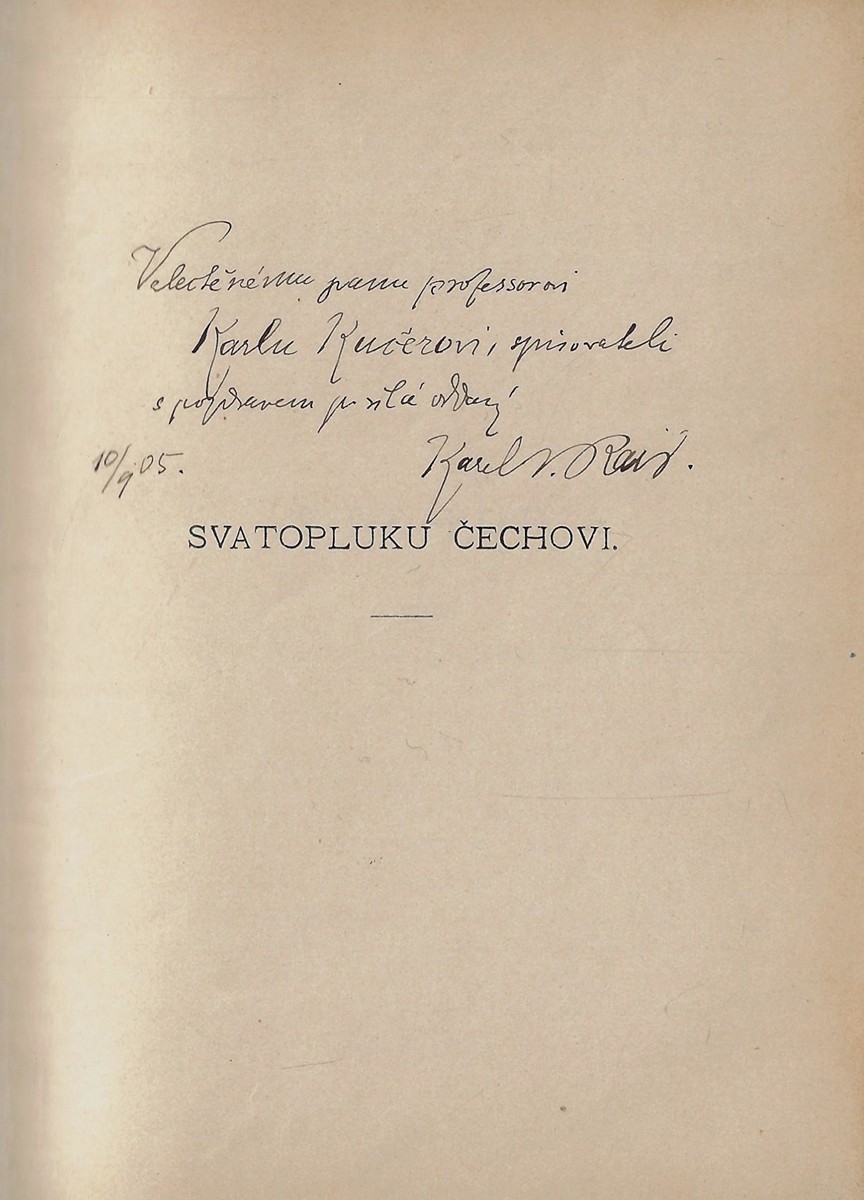 Karel Václav Rais (1859 - 1926) - podpis - Stehle / Karel Václav Rais