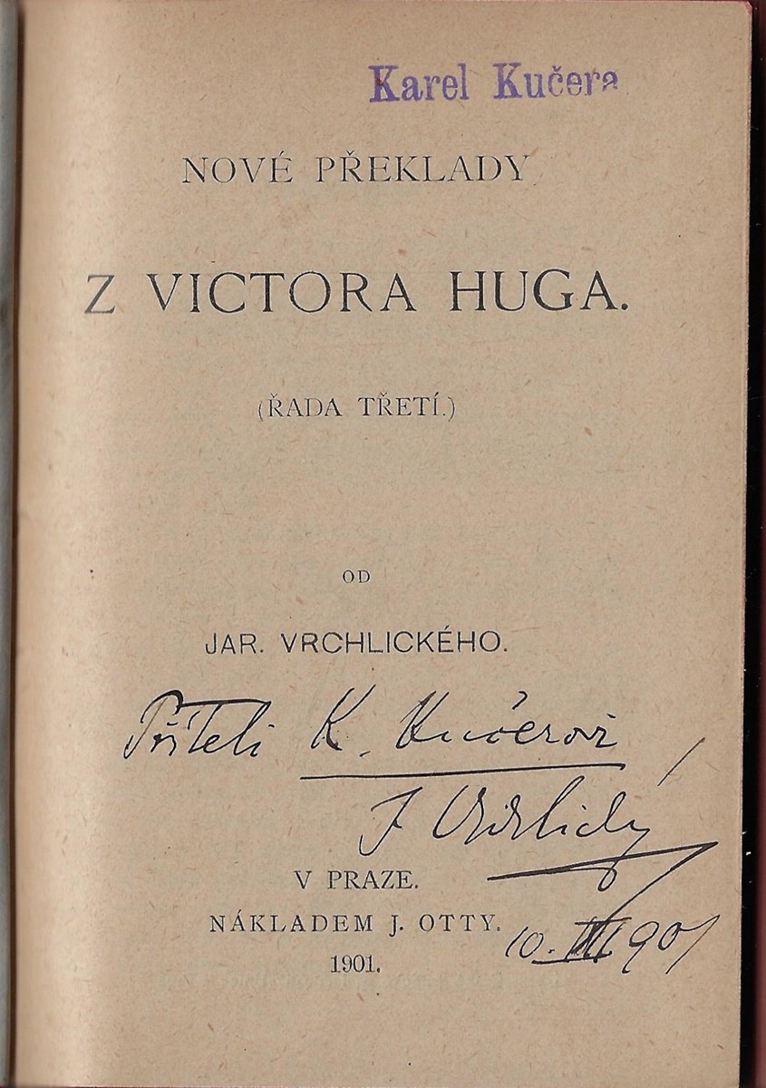 Jaroslav Vrchlický (1853 - 1912) - podpisy - Jaroslav Vrchlický