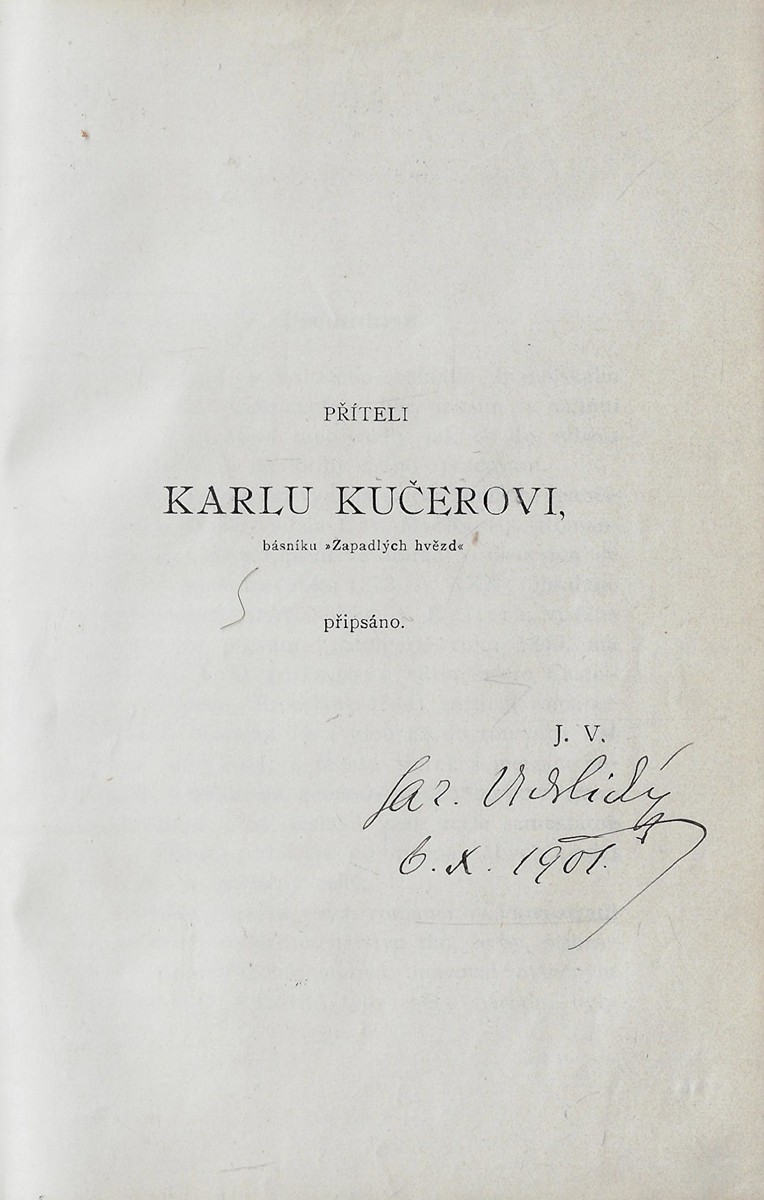 Jaroslav Vrchlický (1853 - 1912) - podpis - Cid / Jaroslav Vrchlický