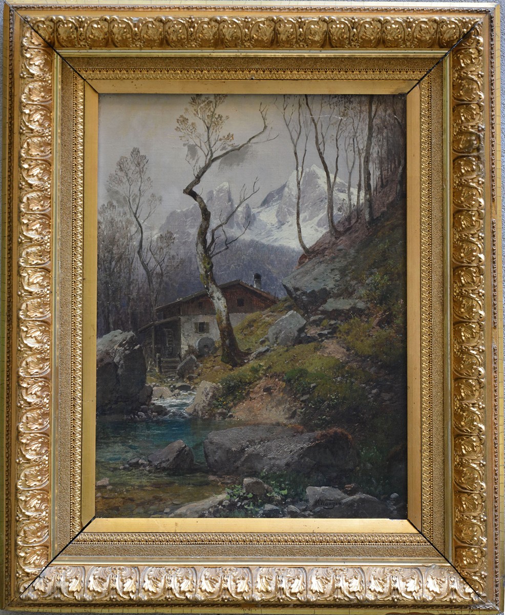Adalbert Waagen (1833 - 1898) - Watzmann im Frühjahr / Adalbert Waagen