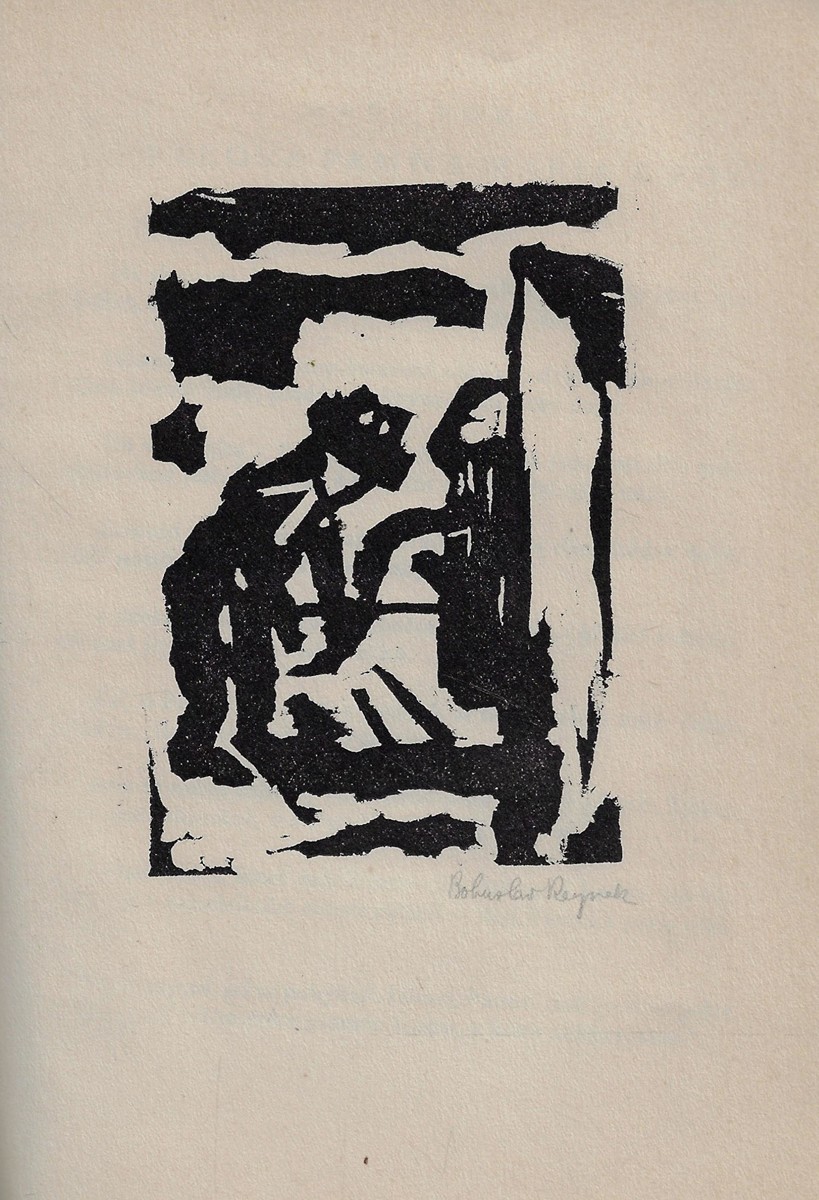 Bohuslav Reynek (1892 - 1971) - podpis - Poesie. Sešit první / linoryt Bohuslav Reynek