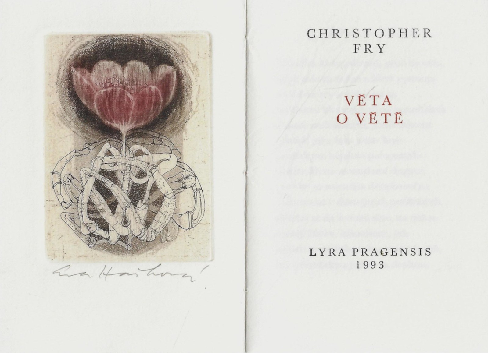 Eva Hašková (1946) - Věta o větě / Christopher Fry ; grafika Eva Hašková
