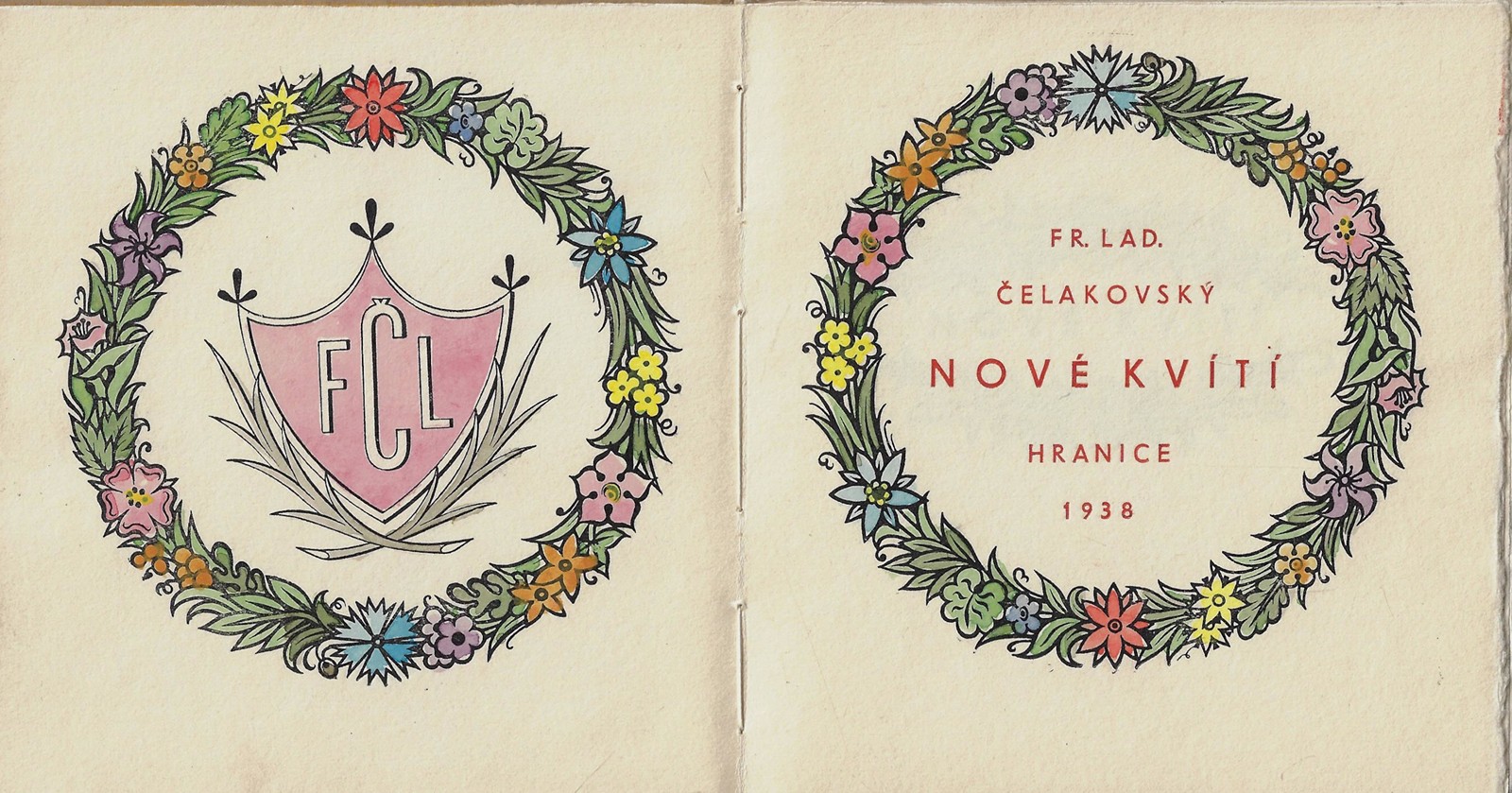 Karel Kinský (1901 - 1969) - Nové kvítí / František Ladislav Čelakovský ; kolorované ilustrace Karel Kinský