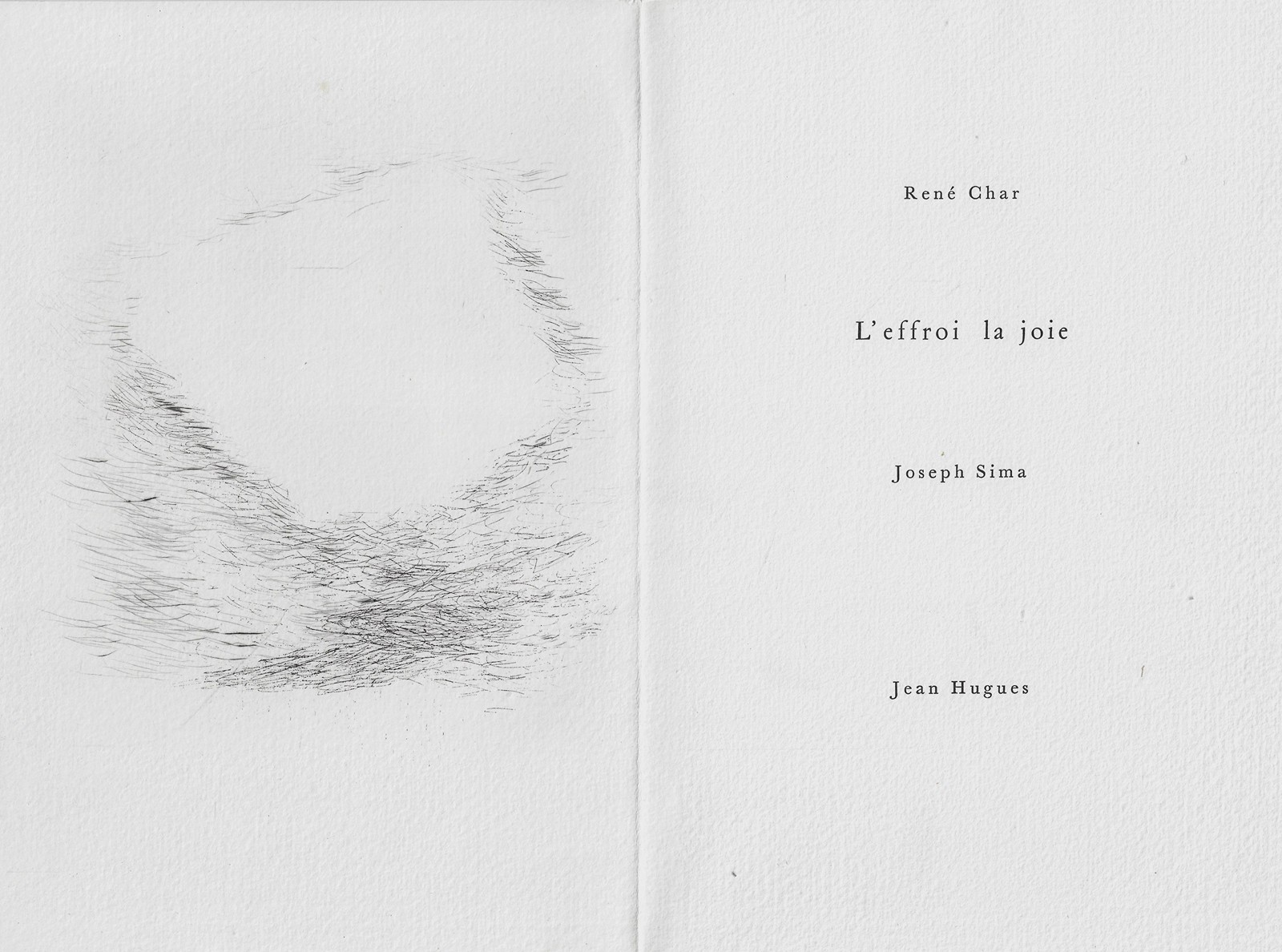 Josef Šíma (1891 - 1971) - L'effroi le joie / René Char ; Josef Šíma