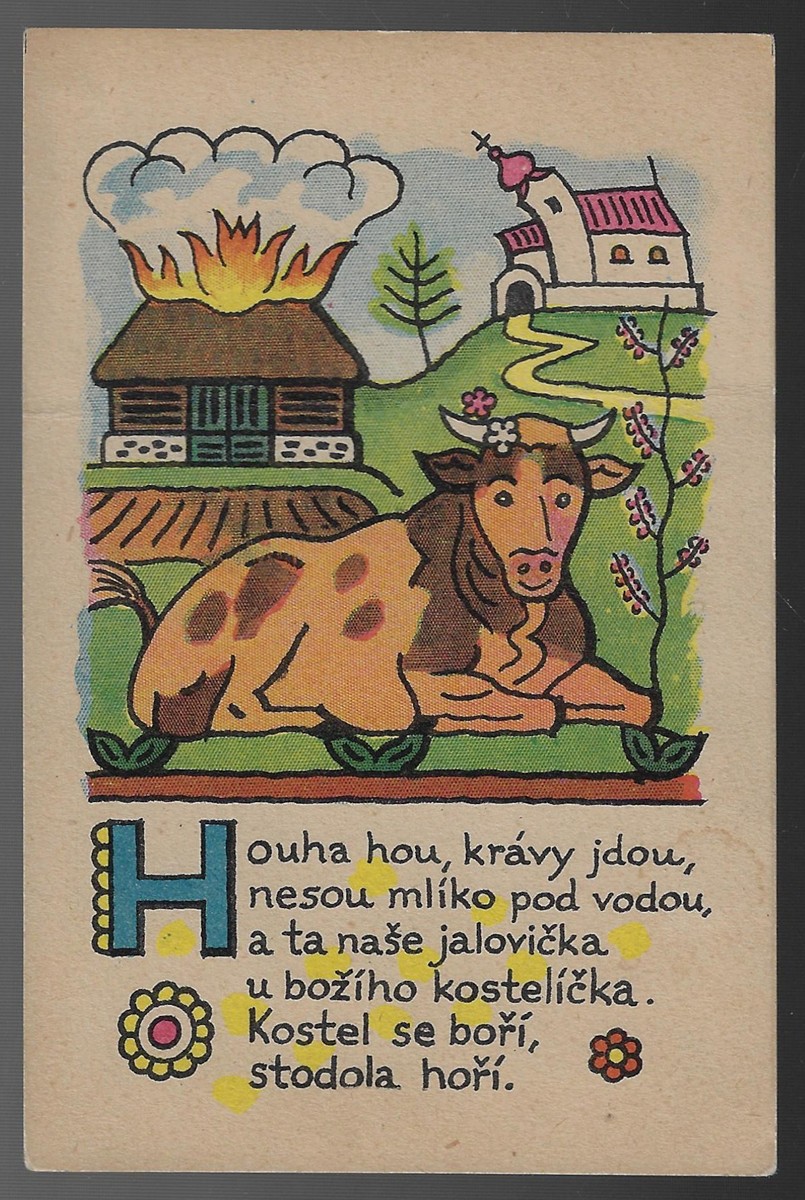 Josef Lada (1887 - 1957) - Velikonoční dopisnice mistra J. Lady