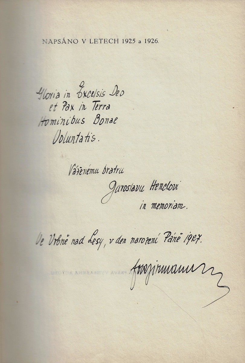 František Roman Jirman (1895 - 1971) - podpis - Ježíš Kristus / František Roman Jirman