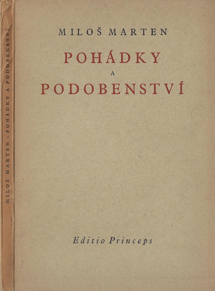 Miloš Marten (1883 - 1917) - Pohádky a podobenství / Miloš Marten ; dřevoryty František Kobliha