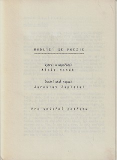 František Halas (1901 - 1949) - Modlící se poezie