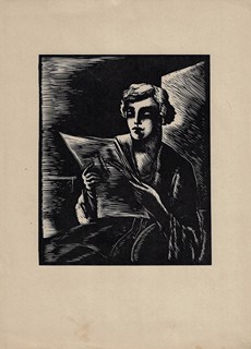 Josef Hodek (1888 - 1973) - Žena za plentou / Josef Hodek