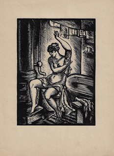 Josef Hodek (1888 - 1973) - Žena za plentou / Josef Hodek