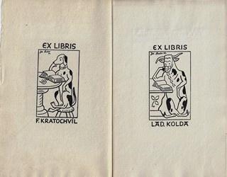 Josef Lada (1887 - 1957) - podpis - Knižní značky národního umělce Josefa Lady