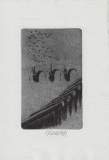 Vladimír Komárek (1928 - 2002) - podpis - Pražský triptych / Jaroslav Seifert