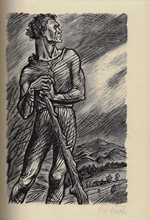 Jan Rajman (1892 - 1965) - podpis - Slezské písně / Petr Bezruč ; dřevoryty Karel Štěch ; vazba Jenda Rajman