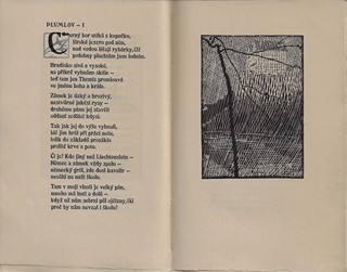 Vojtěch Preissig (1873 - 1944) - podpis - Slezské Písně / Petr Bezruč ; úprava Vojtěch Preissig