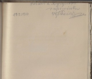 Vojtěch Preissig (1873 - 1944) - podpis - Slezské Písně / Petr Bezruč ; úprava Vojtěch Preissig