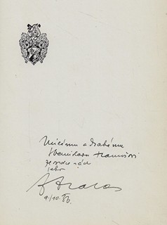 František Halas (1901 - 1949) - podpis - Dokořán / František Halas