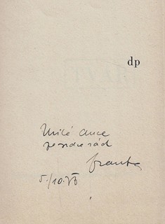 František Halas (1901 - 1949) - podpis - Tvář - František Halas