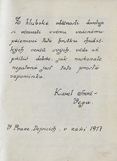 rukopis - Hrstka chudičkých veršů / Karel Smrž - Vega