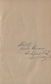 Svatopluk Čech (1846 - 1908) - podpis - Václav z Michalovic / Svatopluk Čech