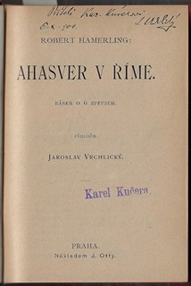 Jaroslav Vrchlický (1853 - 1912) - podpisy - Jaroslav Vrchlický