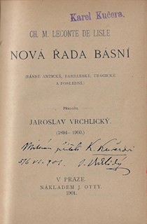 Jaroslav Vrchlický (1853 - 1912) - podpisy - Jaroslav Vrchlický