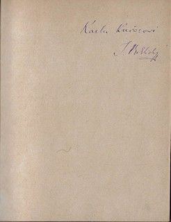 Jaroslav Vrchlický (1853 - 1912) - podpis - Sonety samotáře / Jaroslav Vrchlický