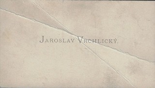 Jaroslav Vrchlický (1853 - 1912) - podpis - Cid / Jaroslav Vrchlický