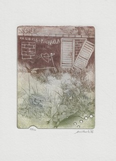 Josef Jíra (1929 - 2005) - 7 exlibris : XXVI. mezinárodní kongres exlibris FISAE Chrudim 1996
