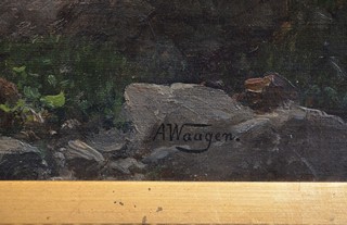 Adalbert Waagen (1833 - 1898) - Watzmann im Frühjahr / Adalbert Waagen