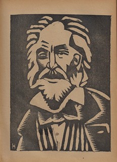 Václav Špála (1885 - 1946) - Červen. Ročník II. (1919-1920) / linoleum Josef Čapek, Václav Špála, Vlastislav Hofman a J. Rykr