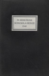 Bohumil Heinz (1894 - 1940) - In memoriam Bohumila Heinze 1940