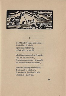 Bohuslav Reynek (1892 - 1971) - podpis - Moudrost / Paul Verlaine ; přeložil Bohuslav Reynek